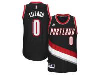 Damian Lillard Portland Trail Blazers adidas Replica Road Jersey - Black