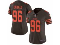 Daniel Ekuale Women's Cleveland Browns Nike Color Rush Jersey - Limited Brown