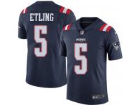 Danny Etling Men's Limited Navy Blue Jersey Nike NFL New England Patriots Rush Vapor Untouchable #5