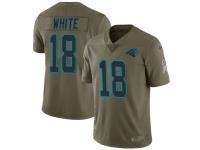 DeAndrew White Men's Carolina Panthers Nike Green 2017 Salute to Service Jersey - Limited White