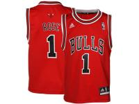 Derrick Rose Chicago Bulls adidas Preschool Replica Road Jersey - Red