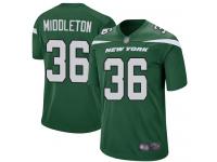 Doug Middleton Game Green Home Men's Jersey - Football New York Jets #36