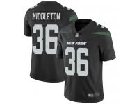 Doug Middleton Limited Black Alternate Men's Jersey - Football New York Jets #36 Vapor Untouchable