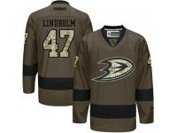 Ducks #47 Hampus Lindholm Green Salute to Service Stitched NHL Jersey