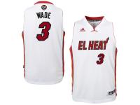 Dwyane Wade Miami Heat adidas Noches Ene-Be-A Swingman Jersey - White