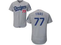 en's L.A. Dodgers #77 Carlos Frias Majestic Gray Alternate Authentic Flexbase Collection Jersey