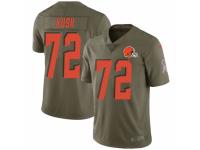 Eric Kush Men's Cleveland Browns Nike 2017 Salute to Service Jersey - Limited Green