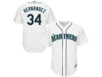 Felix Hernandez Seattle Mariners Majestic Cool Base Player Jersey - White