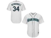Felix Hernandez Seattle Mariners Majestic Youth Official 2015 Cool Base Player Jersey - White