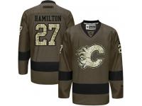 Flames #27 Dougie Hamilton Green Salute to Service Stitched NHL Jersey