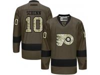 Flyers #10 Brayden Schenn Green Salute to Service Stitched NHL Jersey