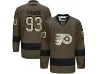 Flyers #93 Jakub Voracek Green Salute to Service Stitched NHL Jersey