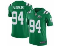 Folorunso Fatukasi Men's New York Jets Nike Color Rush Jersey - Limited Green