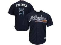 Freddie Freeman Atlanta Braves Majestic Youth Official 2015 Cool Base Player Jersey - Navy Blue