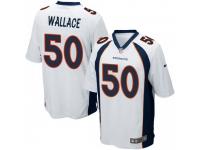 Game Men's Aaron Wallace Denver Broncos Nike Jersey - White