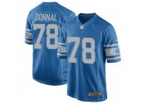 Game Men's Andrew Donnal Detroit Lions Nike Throwback Vapor Untouchable Jersey - Blue