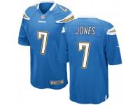 Game Men's Cardale Jones Los Angeles Chargers Nike Powder Alternate Jersey - Blue