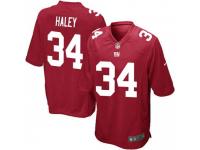 Game Men's Grant Haley New York Giants Nike Alternate Jersey - Red