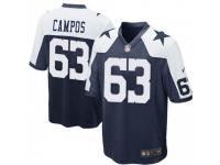 Game Men's Jake Campos Dallas Cowboys Nike Throwback Jersey - Navy Blue