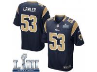 Game Men's Justin Lawler Los Angeles Rams Nike Team Color Super Bowl LIII Bound Jersey - Navy