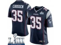 Game Men's Keion Crossen New England Patriots Nike Team Color Super Bowl LIII Jersey - Navy Blue