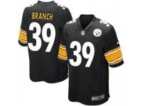 Game Men's Marcelis Branch Pittsburgh Steelers Nike Team Color Jersey - Black