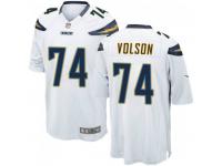 Game Men's Tanner Volson Los Angeles Chargers Nike Jersey - White
