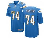 Game Men's Tanner Volson Los Angeles Chargers Nike Powder Alternate Jersey - Blue
