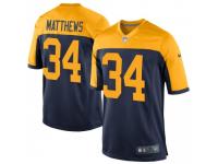Game Men's Tray Matthews Green Bay Packers Nike Alternate Jersey - Navy