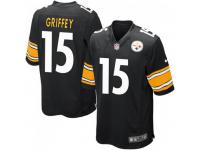 Game Men's Trey Griffey Pittsburgh Steelers Nike Team Color Jersey - Black
