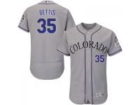 Gray Chad Bettis Men #35 Majestic MLB Colorado Rockies Flexbase Collection Jersey