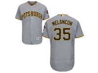 Gray Mark Melancon Men #35 Majestic MLB Pittsburgh Pirates Flexbase Collection Jersey