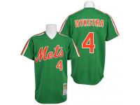 Green 1985 Throwback Lenny Dykstra Men #4 Mitchell And Ness MLB New York Mets Jersey