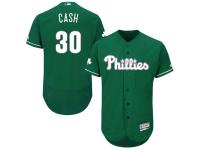 Green Celtic Dave Cash Men #30 Majestic MLB Philadelphia Phillies Flexbase Collection Jersey