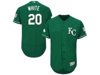 Green Celtic Frank White Men #20 Majestic MLB Kansas City Royals Flexbase Collection Jersey