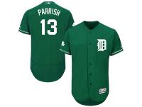 Green Celtic Lance Parrish Men #13 Majestic MLB Detroit Tigers Flexbase Collection Jersey