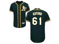 Green John Axford Men #61 Majestic MLB Oakland Athletics Flexbase Collection Jersey