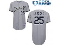 Grey Adam LaRoche Men #25 Majestic MLB Chicago White Sox Cool Base Road Jersey
