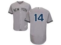 Grey Brian Roberts Men #14 Majestic MLB New York Yankees Flexbase Collection Jersey