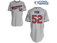 Grey Byung-Ho Park Men #52 Majestic MLB Minnesota Twins Cool Base Road Jersey