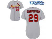 Grey Chris Carpenter Men #29 Majestic MLB St. Louis Cardinals Cool Base Road Jersey