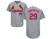 Grey Chris Carpenter Men #29 Majestic MLB St. Louis Cardinals Flexbase Collection Jersey