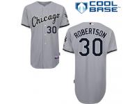 Grey David Robertson Men #30 Majestic MLB Chicago White Sox Cool Base Road Jersey