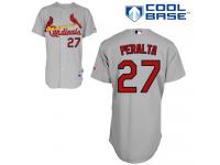 Grey Jhonny Peralta Men #27 Majestic MLB St. Louis Cardinals Cool Base Road Jersey