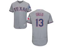 Grey Joey Gallo Men #13 Majestic MLB Texas Rangers Flexbase Collection Jersey