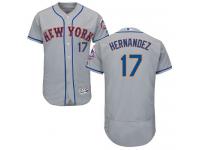 Grey Keith Hernandez Men #17 Majestic MLB New York Mets Flexbase Collection Jersey