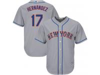 Grey  Keith Hernandez Men's Jersey #17 Cool Base MLB New York Mets Majestic Road