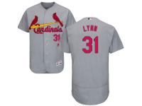 Grey Lance Lynn Men #31 Majestic MLB St. Louis Cardinals Flexbase Collection Jersey