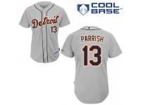 Grey Lance Parrish Men #13 Majestic MLB Detroit Tigers Cool Base Road Jersey