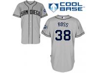 Grey Tyson Ross Men #38 Majestic MLB San Diego Padres Cool Base Road Jersey